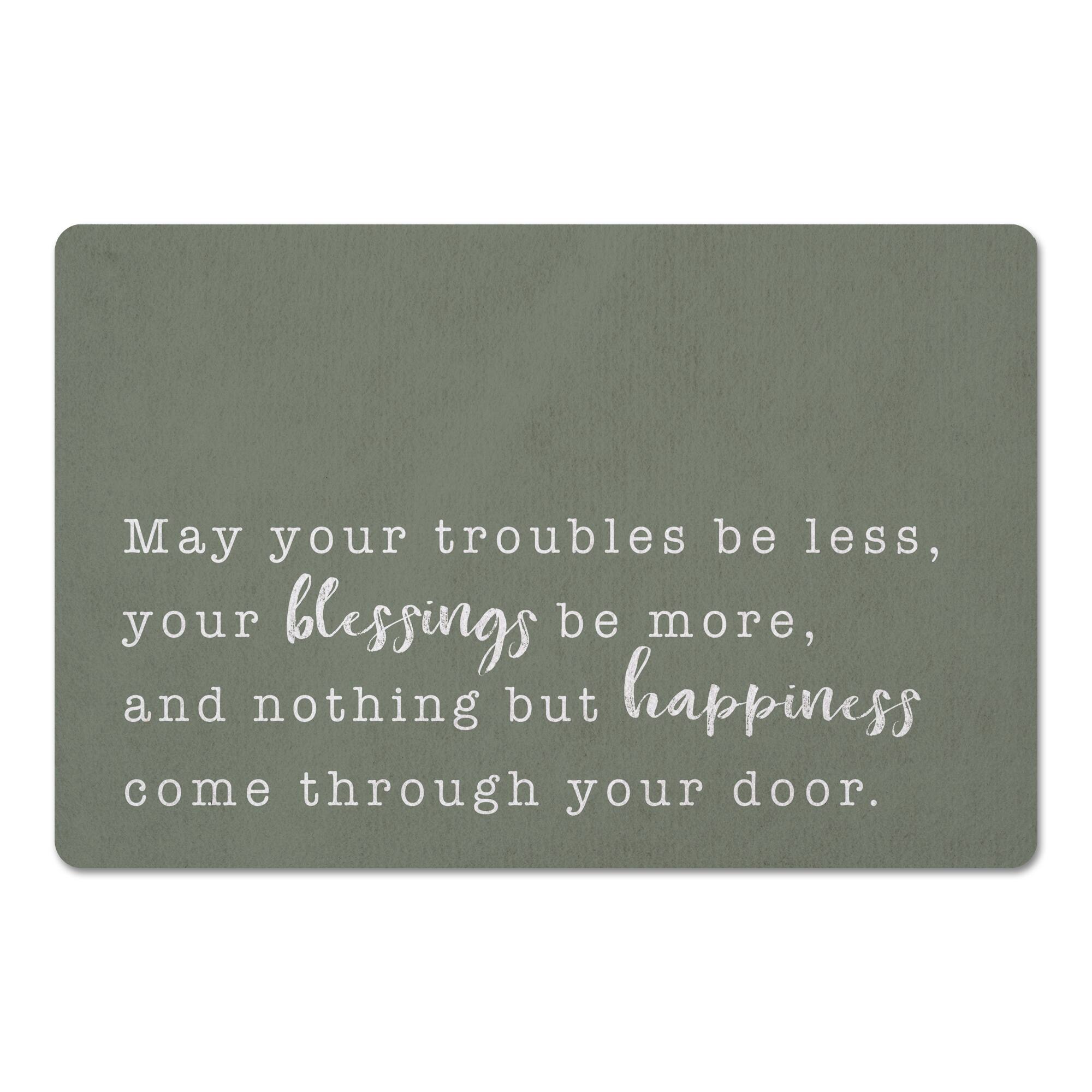 18" x 27" Sage May You Blessings be More Floor Mat